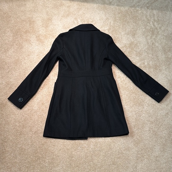 Nordstrom Black Wool Tailored Coat - Picture 10 of 10